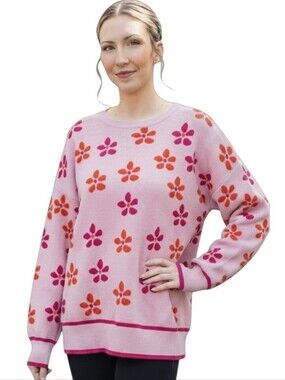 Boutique flower sweater